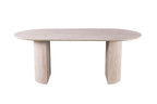 Tafel grind 200 cm Ovaal Decor Travertin Beige