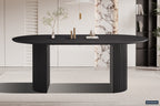 Tafel zent 200 cm Ovaal Decor Donkerbruin