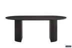 Tafel zent 200 cm Ovaal Decor Donkerbruin