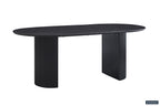 Tafel zent 200 cm Ovaal Decor Donkerbruin