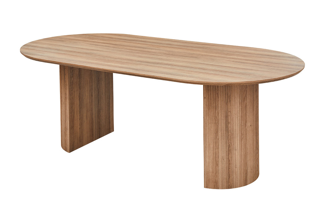 Tafel zent 220 cm Ovaal Decor Oude eik