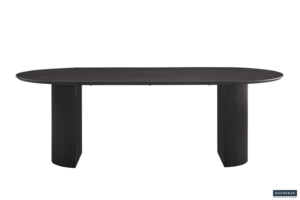 Tafel zent 220 cm Ovaal Decor Donkerbruin