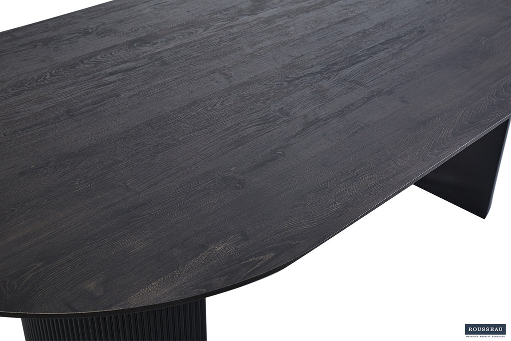 Tafel zent 220 cm Ovaal Decor Donkerbruin