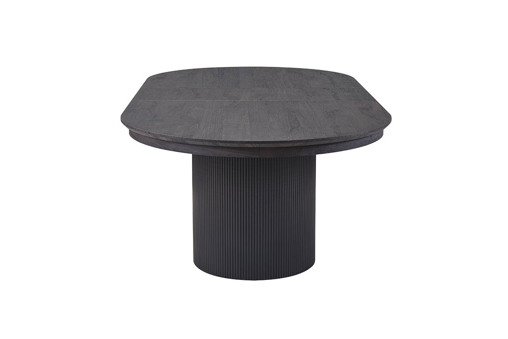 Uitschuifbare tafel kiran 180-220 cm Ovaal Decor Donkerbruin