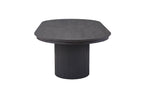 Uitschuifbare tafel kiran 180-220 cm Ovaal Decor Donkerbruin