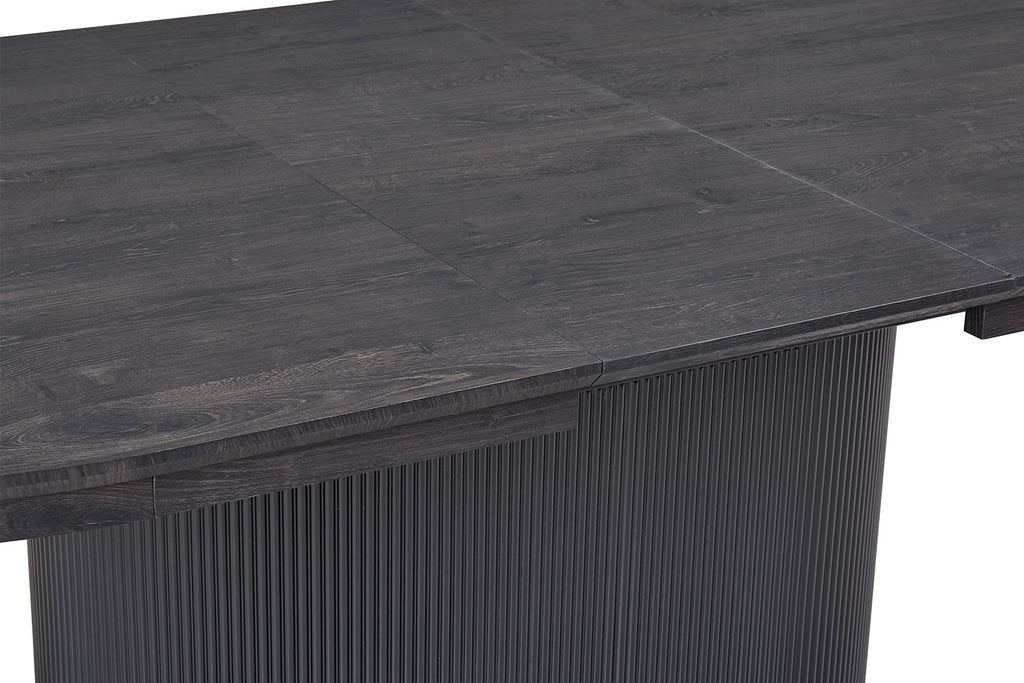 Uitschuifbare tafel kiran 180-220 cm Ovaal Decor Donkerbruin