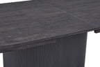 Uitschuifbare tafel kiran 180-220 cm Ovaal Decor Donkerbruin