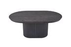 Uitschuifbare tafel kiran 180-220 cm Ovaal Decor Donkerbruin