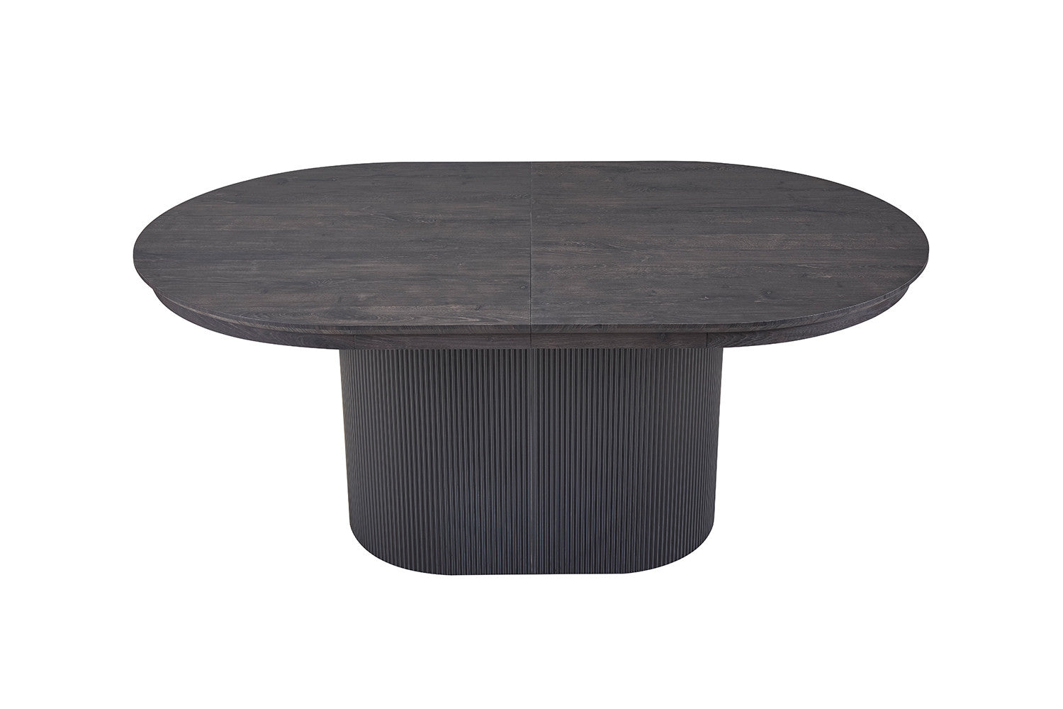 Uitschuifbare tafel kiran 180-220 cm Ovaal Decor Donkerbruin