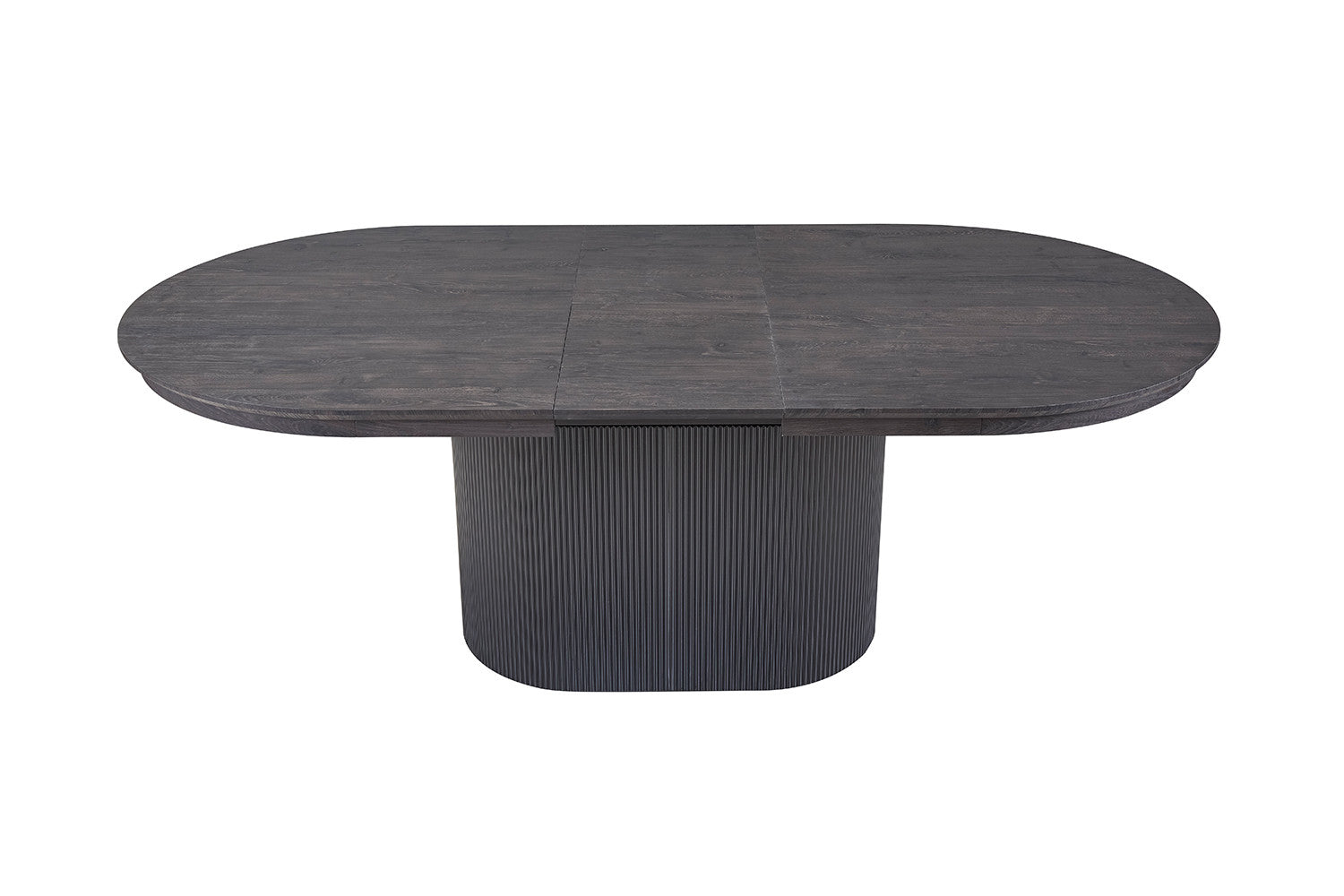 Uitschuifbare tafel kiran 180-220 cm Ovaal Decor Donkerbruin