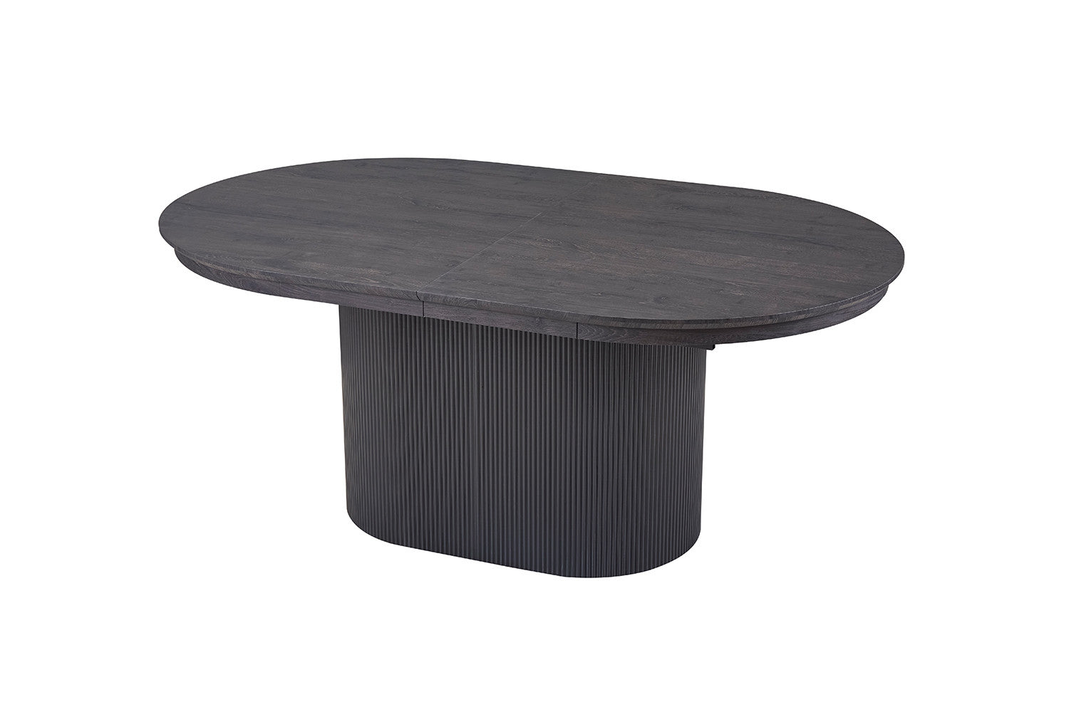 Uitschuifbare tafel kiran 180-220 cm Ovaal Decor Donkerbruin
