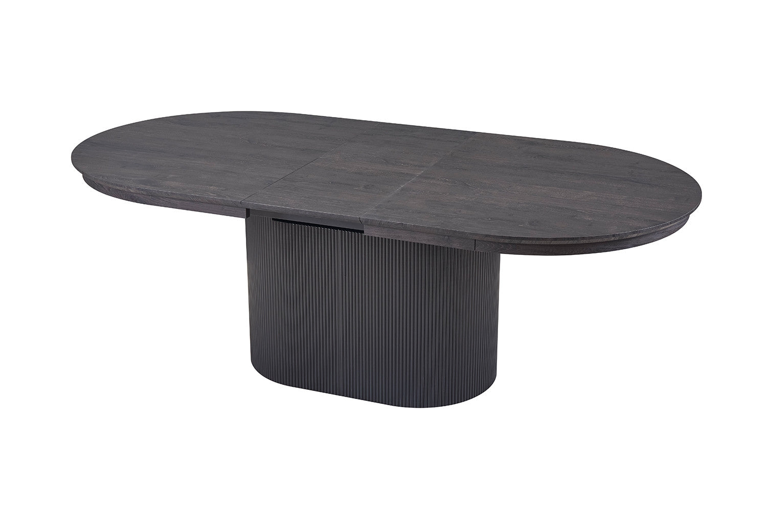 Uitschuifbare tafel kiran 180-220 cm Ovaal Decor Donkerbruin