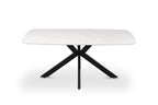 Tafel rinda 180 cm Deens Ovaal Steen Wit