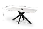 Tafel rinda 180 cm Deens Ovaal Steen Wit