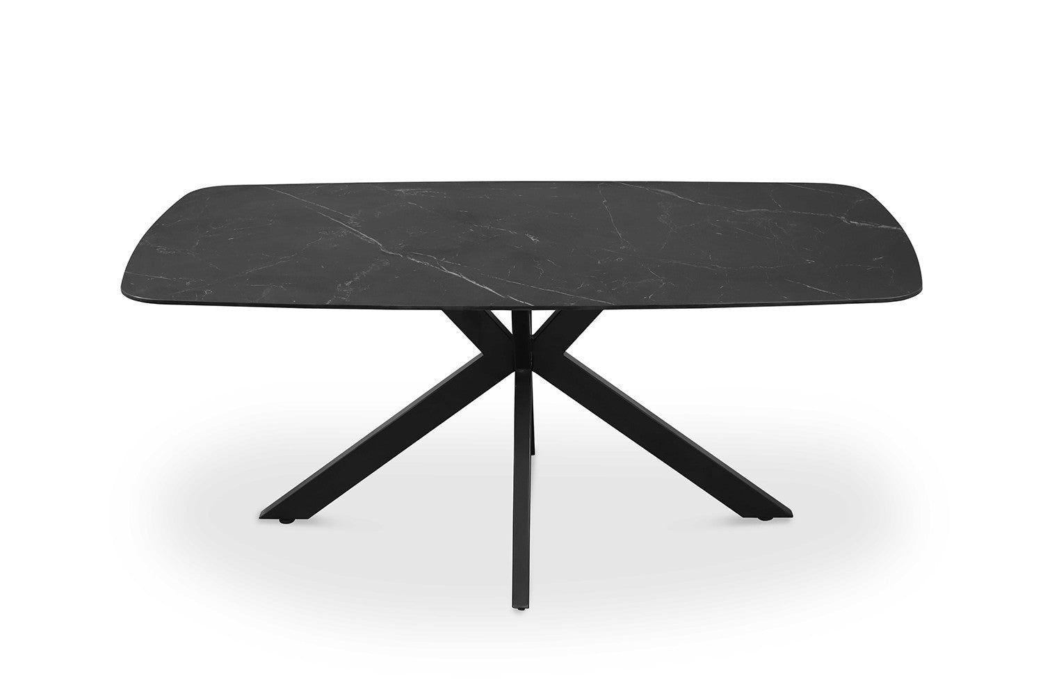 Tafel rinda 180 cm Deens Ovaal Steen Zwart