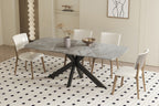 Tafel rinda 180 cm Deens Ovaal Glanzend Steen Italian Grijs