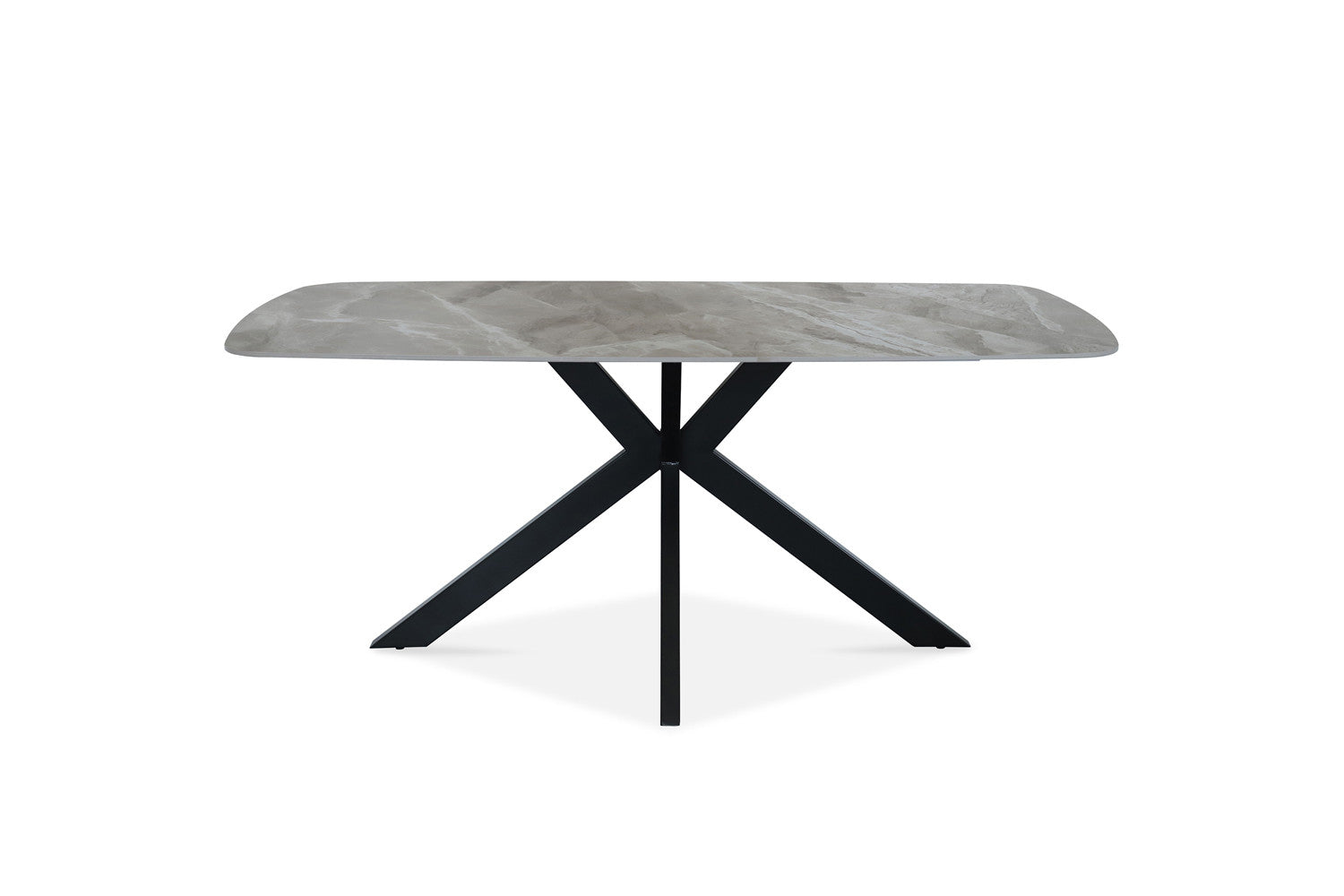 Tafel rinda 180 cm Deens Ovaal Glanzend Steen Italian Grijs