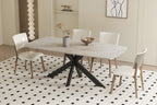 Tafel rinda 180 cm Deens Ovaal Glanzend Steen Shakespear Beige