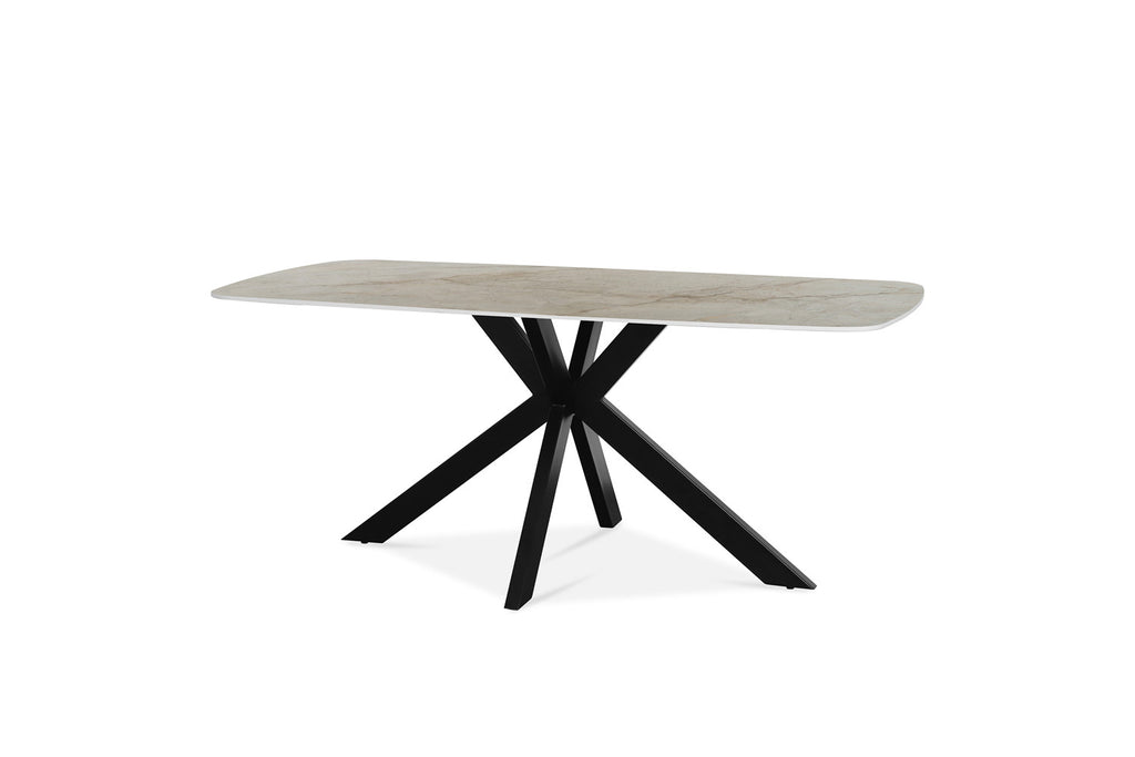 Tafel rinda 180 cm Deens Ovaal Glanzend Steen Shakespear Beige