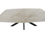 Tafel rinda 180 cm Deens Ovaal Glanzend Steen Shakespear Beige