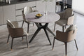 Tafel flow 110 cm Rond Glanzend Steen Italian Grijs