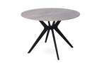 Tafel flow 110 cm Rond Glanzend Steen Italian Grijs
