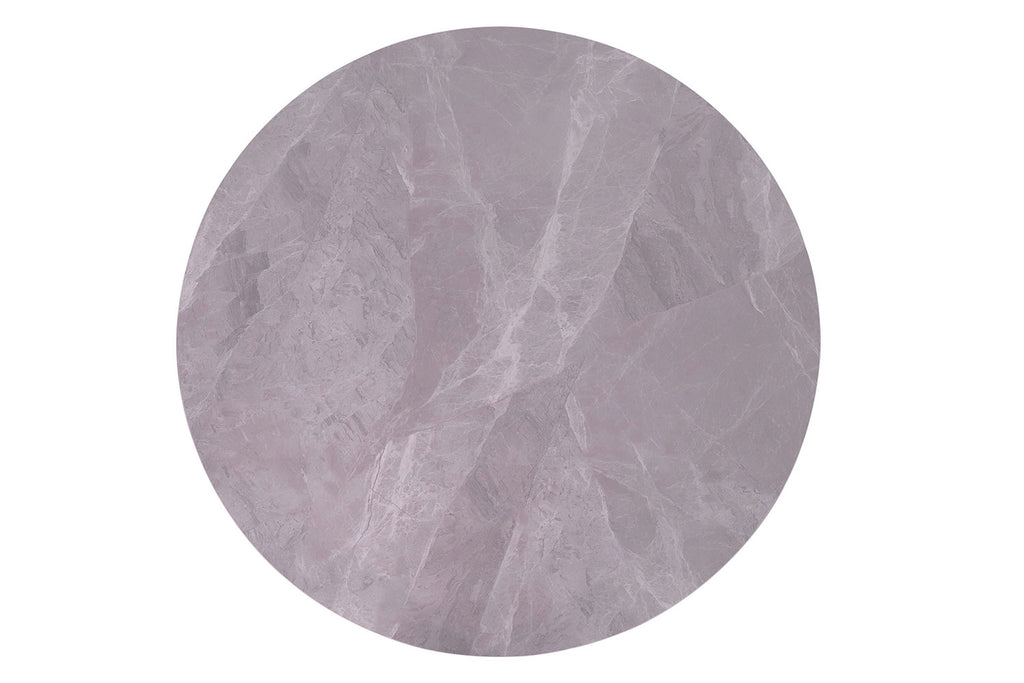 Tafel flow 110 cm Rond Glanzend Steen Italian Grijs