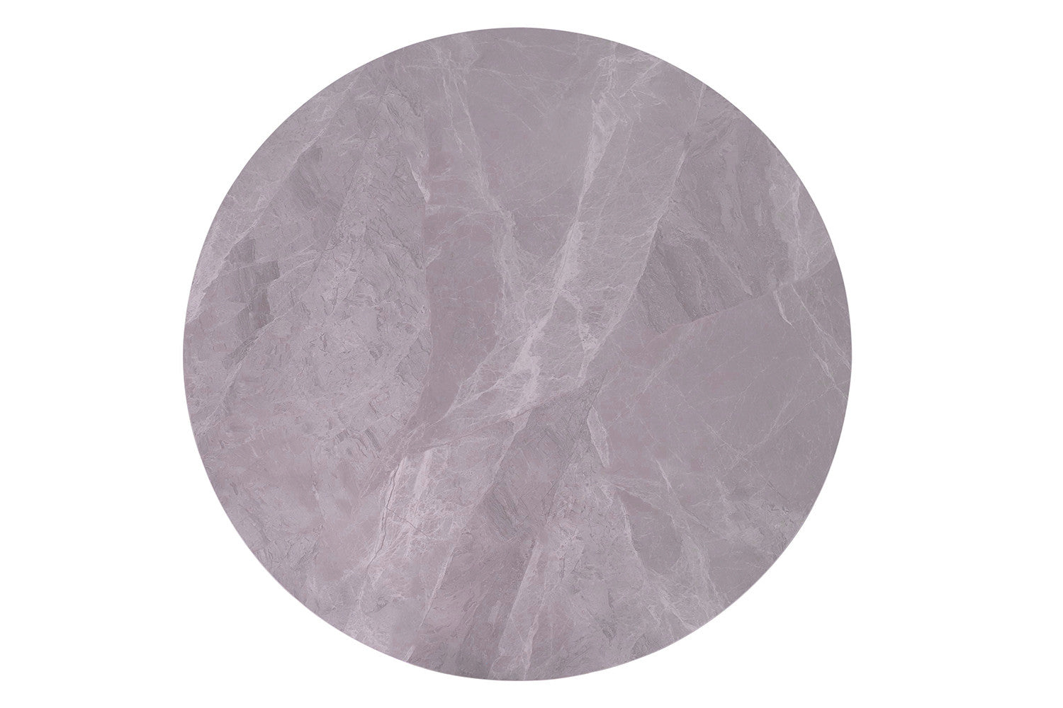Tafel flow 110 cm Rond Glanzend Steen Italian Grijs