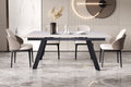 Uitschuifbare tafel tilana 160-240 cm Rechthoekig Steen Wit