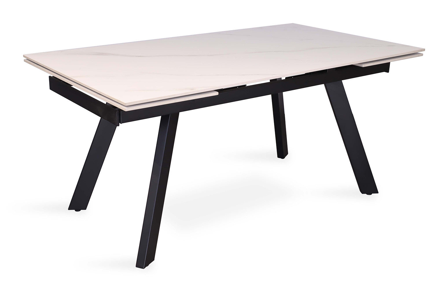 Uitschuifbare tafel tilana 160-240 cm Rechthoekig Steen Wit