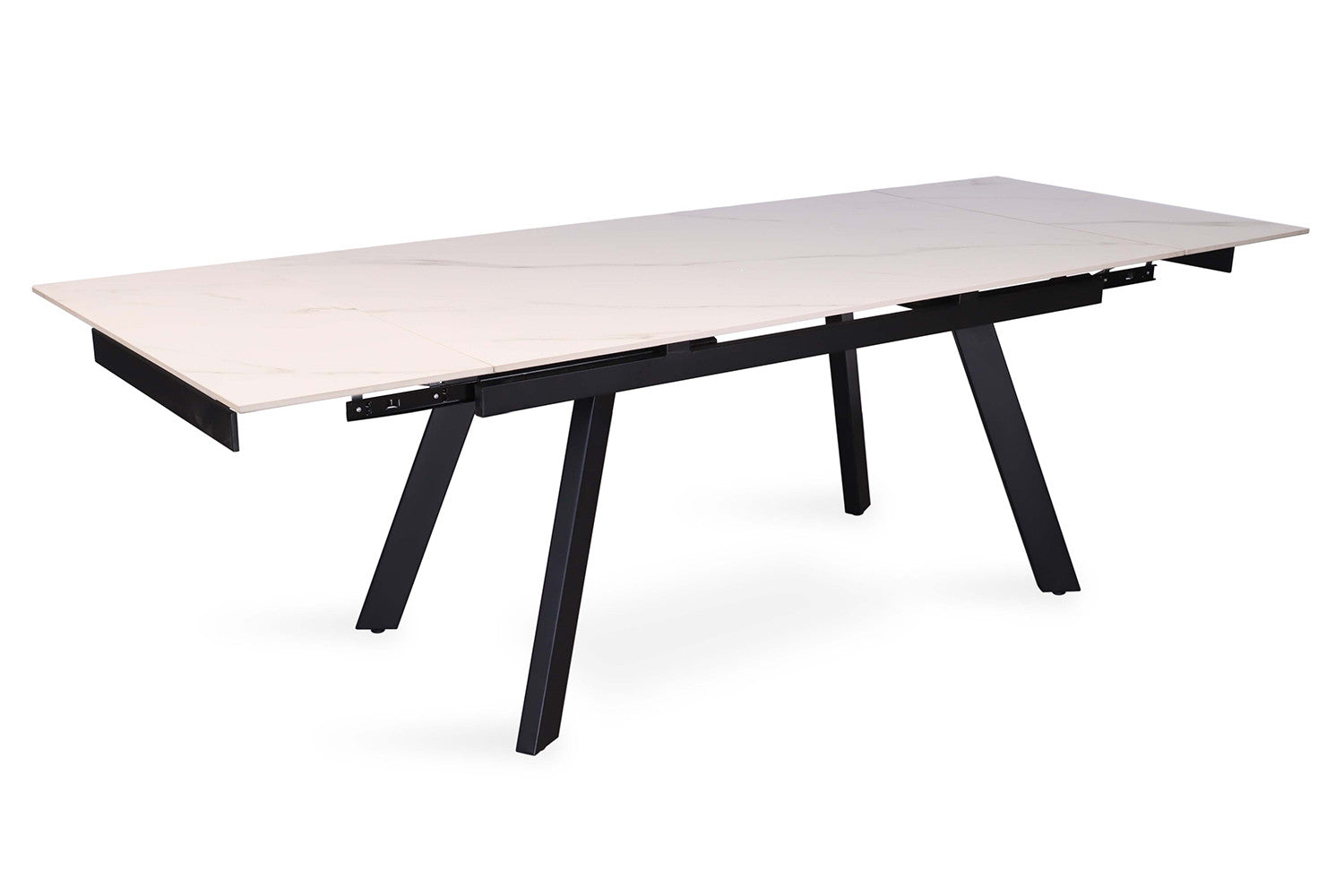 Uitschuifbare tafel tilana 160-240 cm Rechthoekig Steen Wit