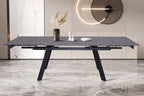 Uitschuifbare tafel tilana 160-240 cm Rechthoekig Steen Grijs