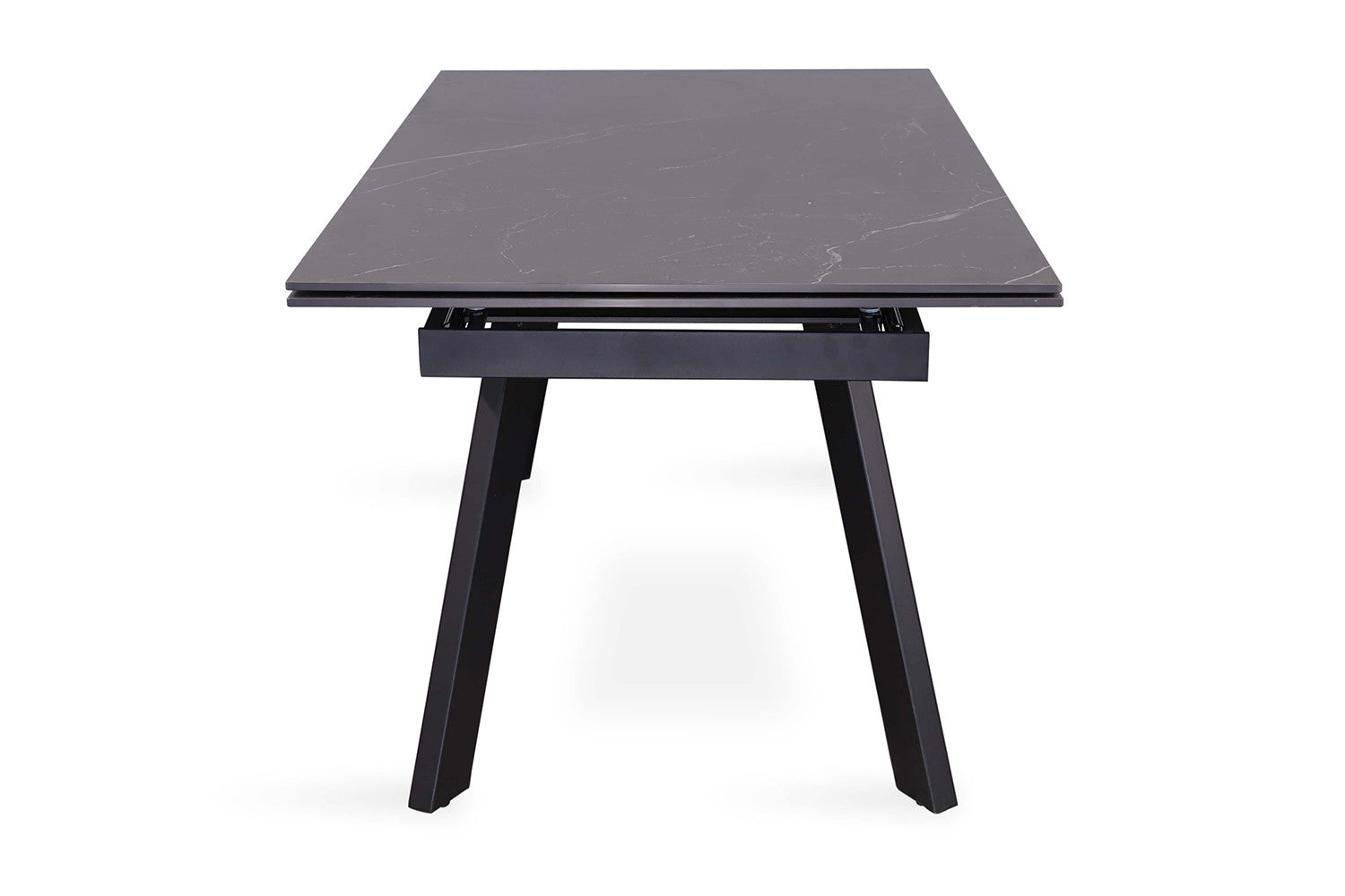 Uitschuifbare tafel tilana 160-240 cm Rechthoekig Steen Zwart