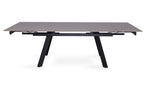 Uitschuifbare tafel tilana 160-240 cm Rechthoekig Steen Zwart