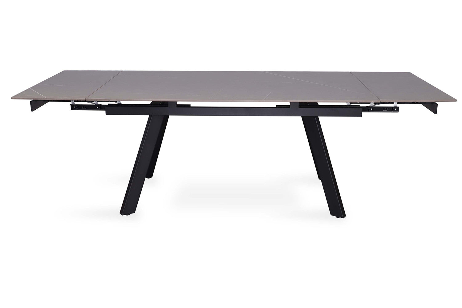 Uitschuifbare tafel tilana 160-240 cm Rechthoekig Steen Zwart