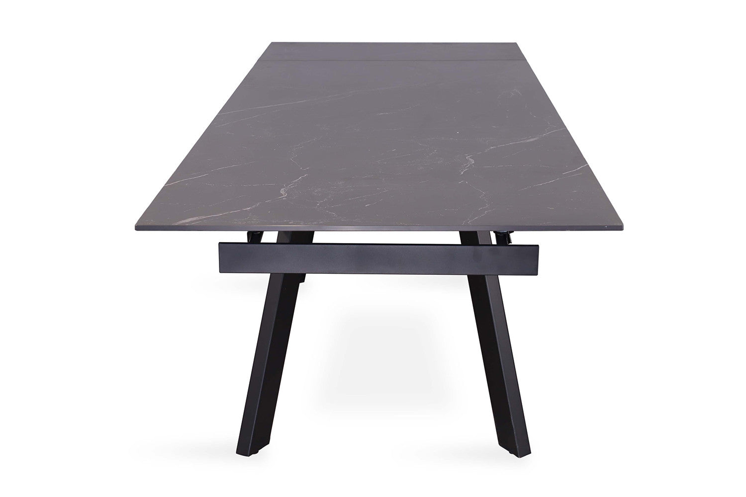 Uitschuifbare tafel tilana 160-240 cm Rechthoekig Steen Zwart