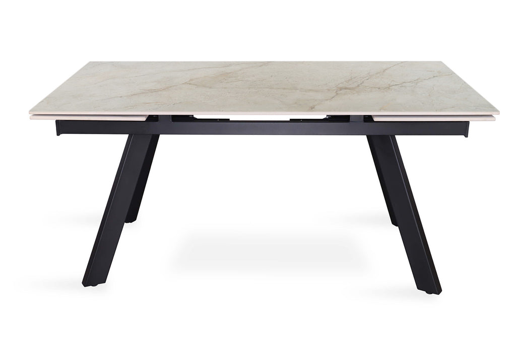 Uitschuifbare tafel ray 160-240 cm Rechthoekig Glanzend Shakespear Beige