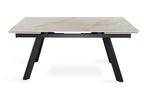 Uitschuifbare tafel ray 160-240 cm Rechthoekig Glanzend Shakespear Beige