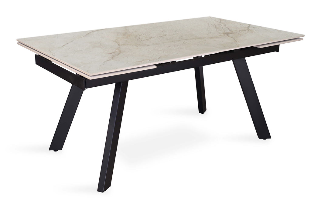 Uitschuifbare tafel ray 160-240 cm Rechthoekig Glanzend Shakespear Beige