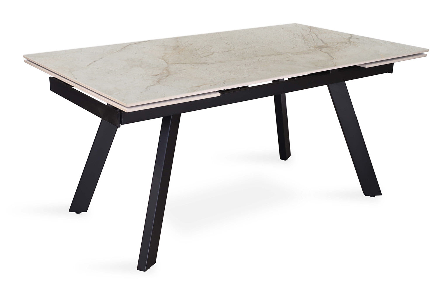 Uitschuifbare tafel ray 160-240 cm Rechthoekig Glanzend Shakespear Beige