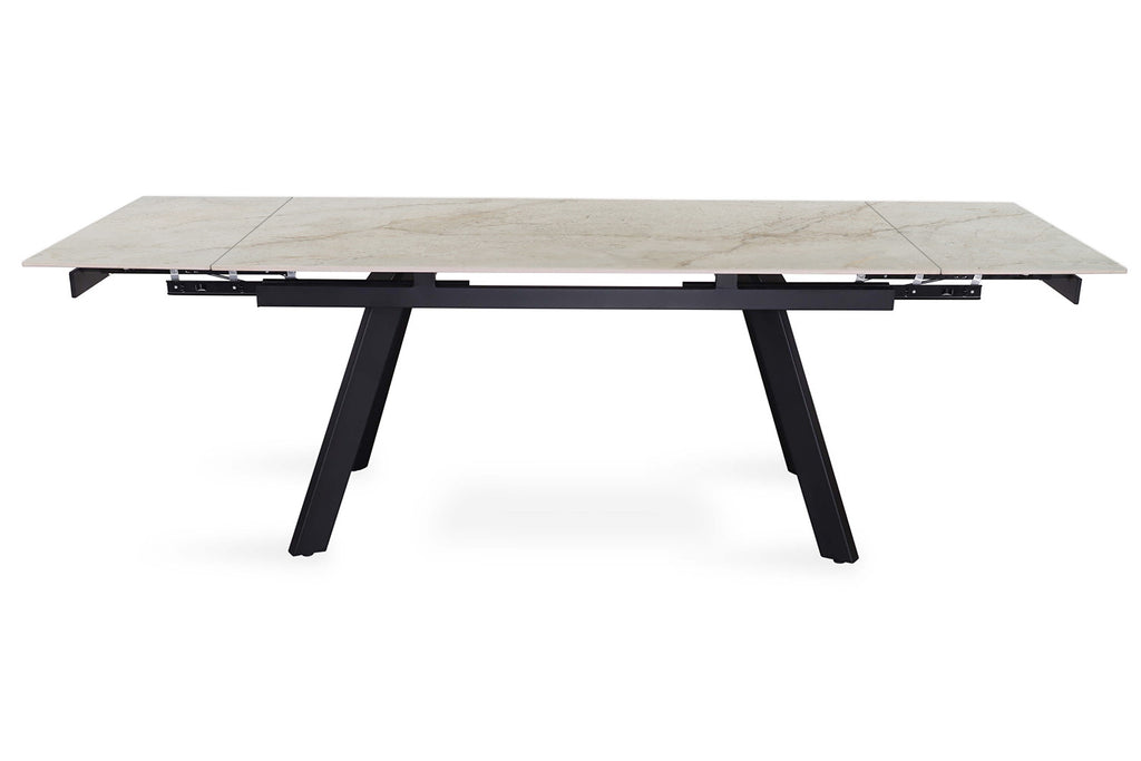 Uitschuifbare tafel ray 160-240 cm Rechthoekig Glanzend Shakespear Beige