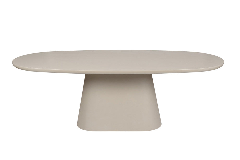 Tafel vilano 220 cm Ovaal Cement Beige