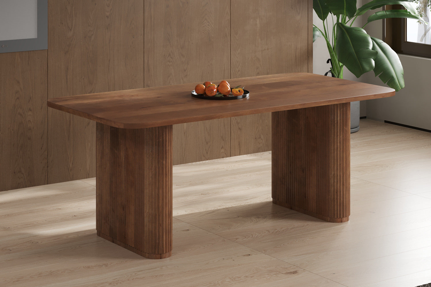 Tafel trey 200 cm Deens Ovaal Mango hout Lichtbruin