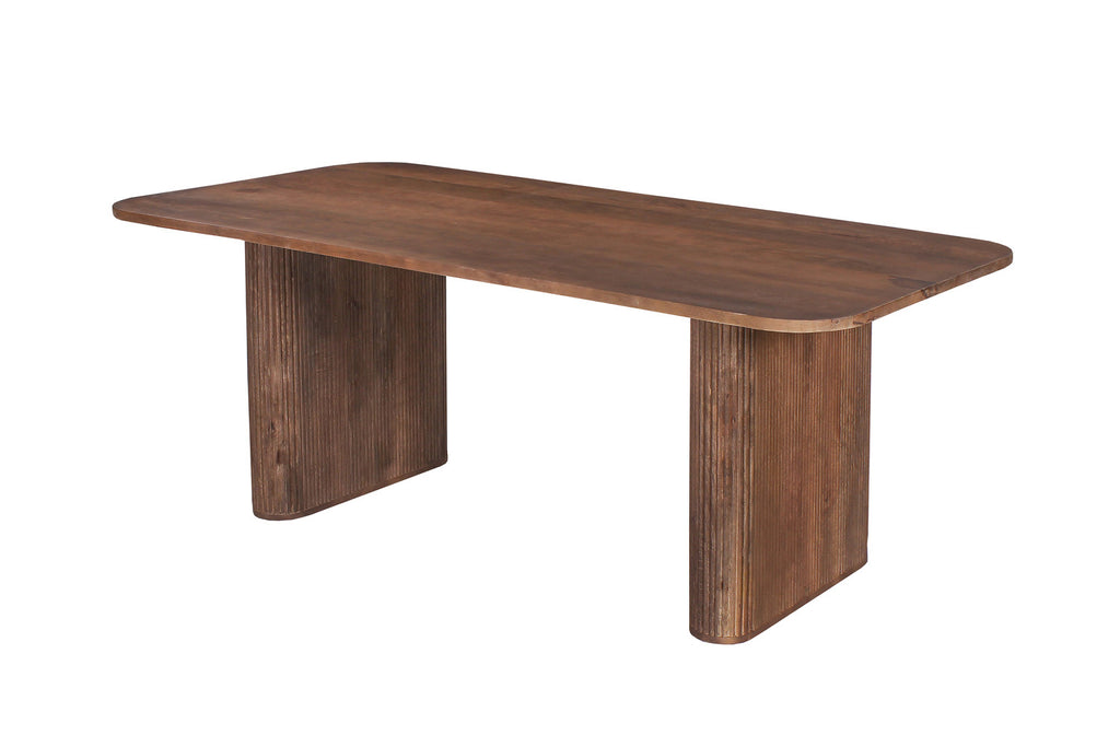 Tafel trey 200 cm Deens Ovaal Mango hout Lichtbruin