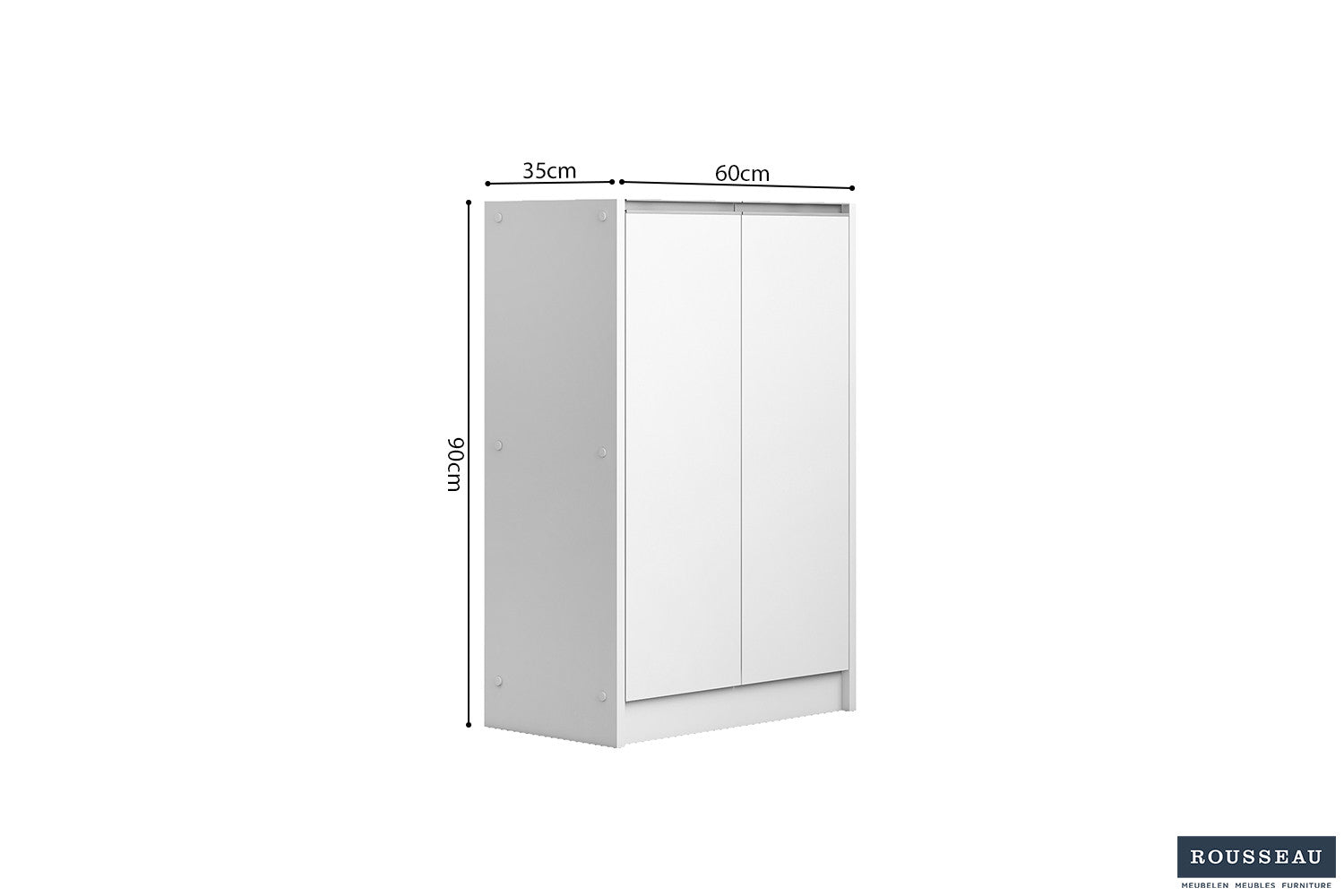 Schoenenkast Lola 2 deuren Wit