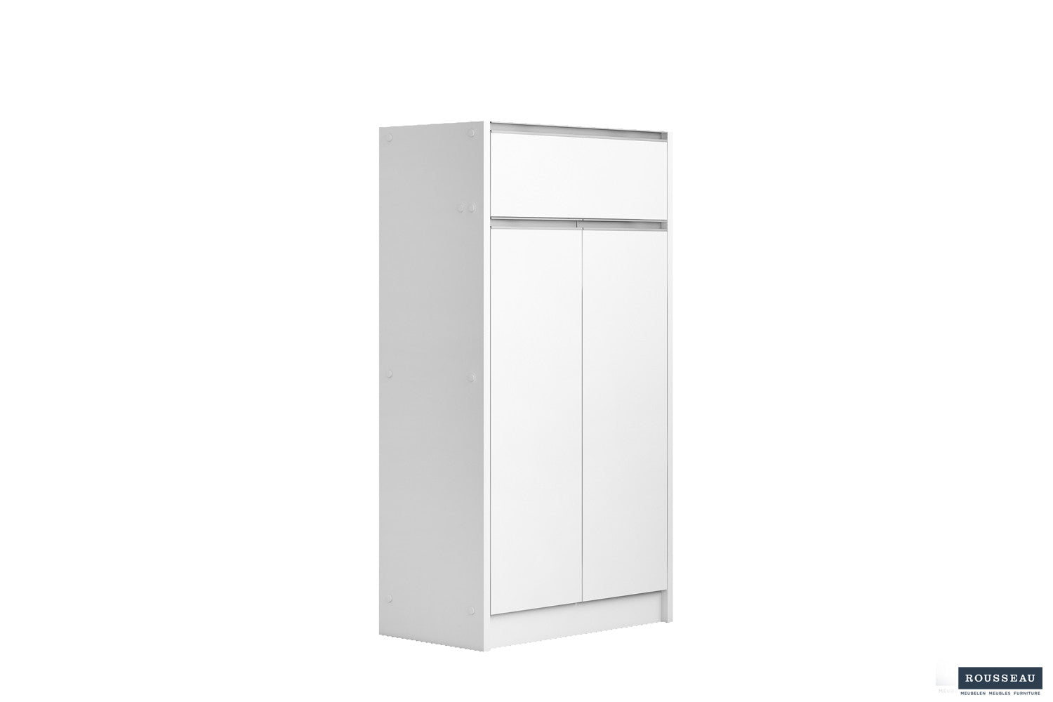 Schoenenkast Lola 2 deuren en 1 lade Wit