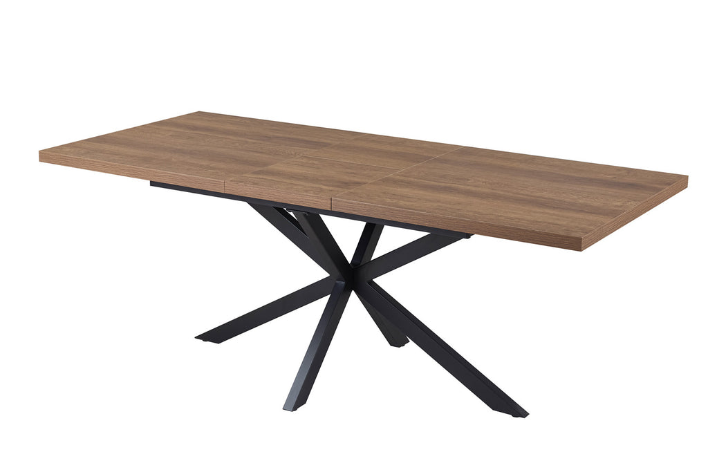 Uitschuifbare tafel cobalt 160-200 cm Donkerbruin