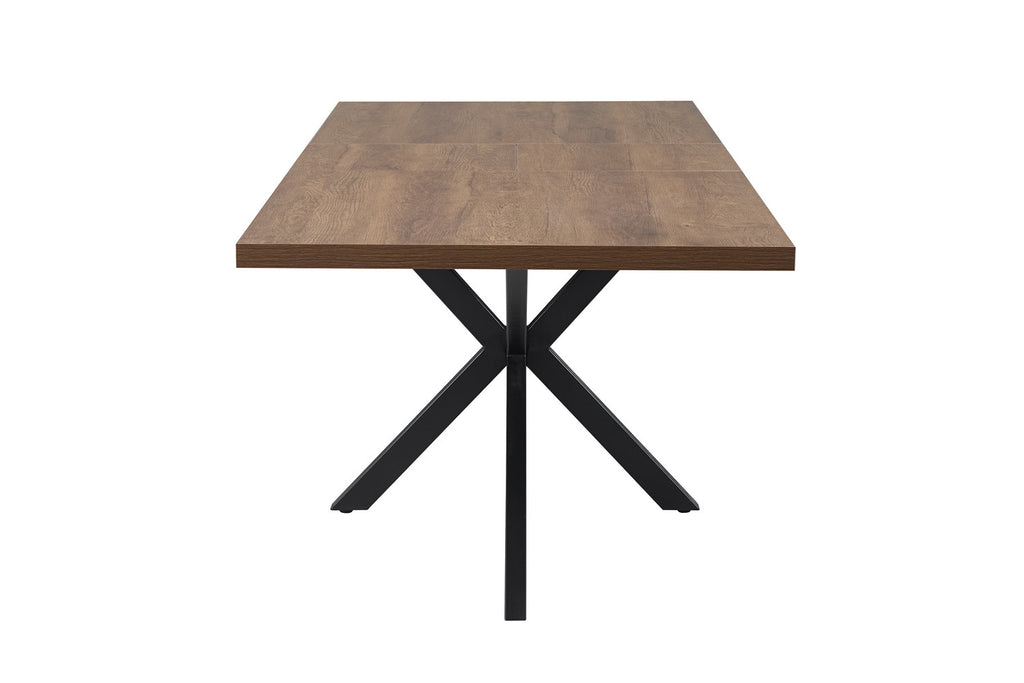 Uitschuifbare tafel cobalt 160-200 cm Donkerbruin