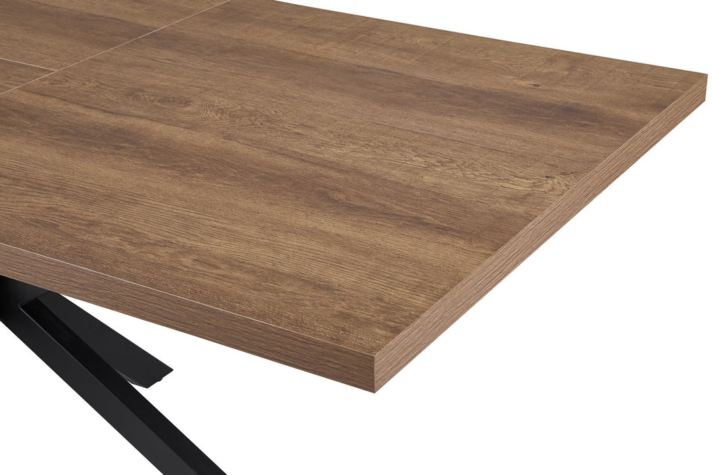 Uitschuifbare tafel cobalt 160-200 cm Donkerbruin