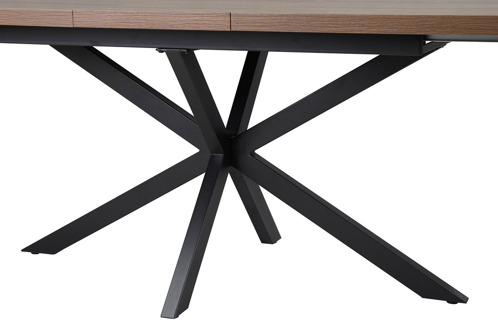 Uitschuifbare tafel cobalt 160-200 cm Donkerbruin